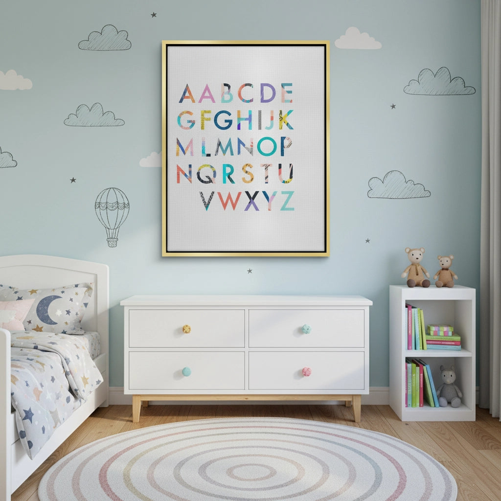 2Colorful Alphabet - Canvas