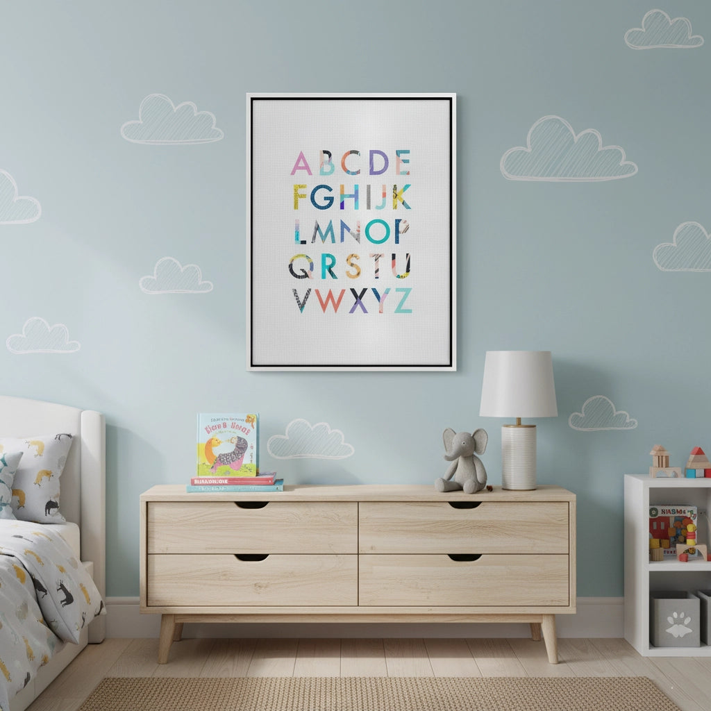 2Colorful Alphabet - Canvas