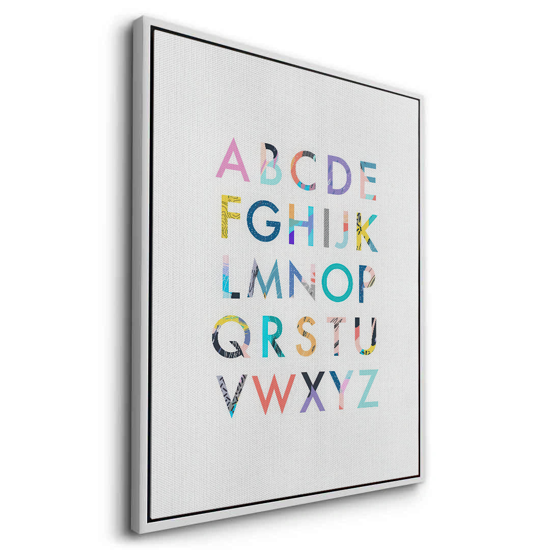 2Colorful Alphabet - Canvas
