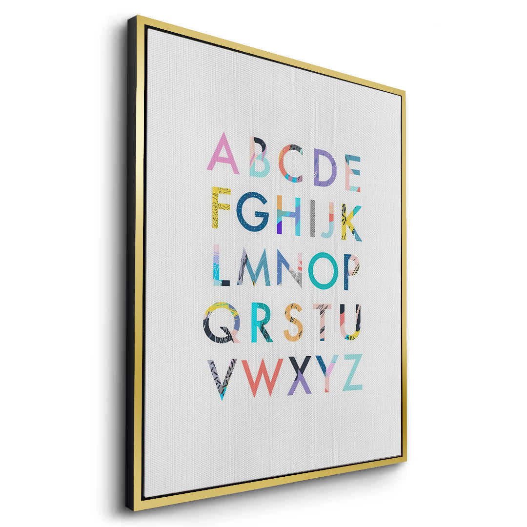 2Colorful Alphabet - Canvas