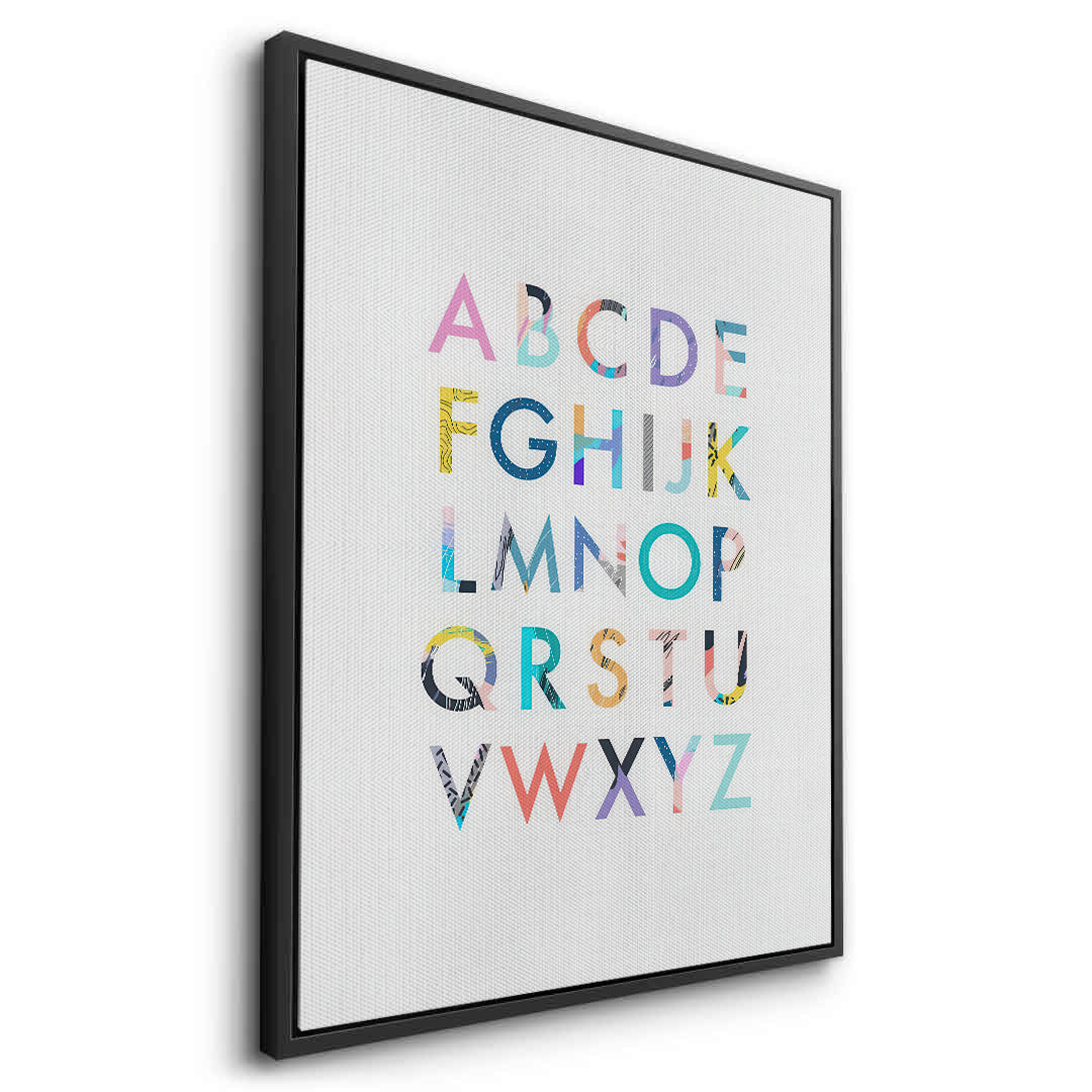 2Colorful Alphabet - Canvas