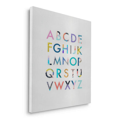 Colorful Alphabet - Canvas
