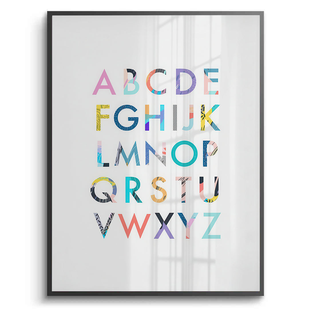 2Colorful Alphabet - Fine Art