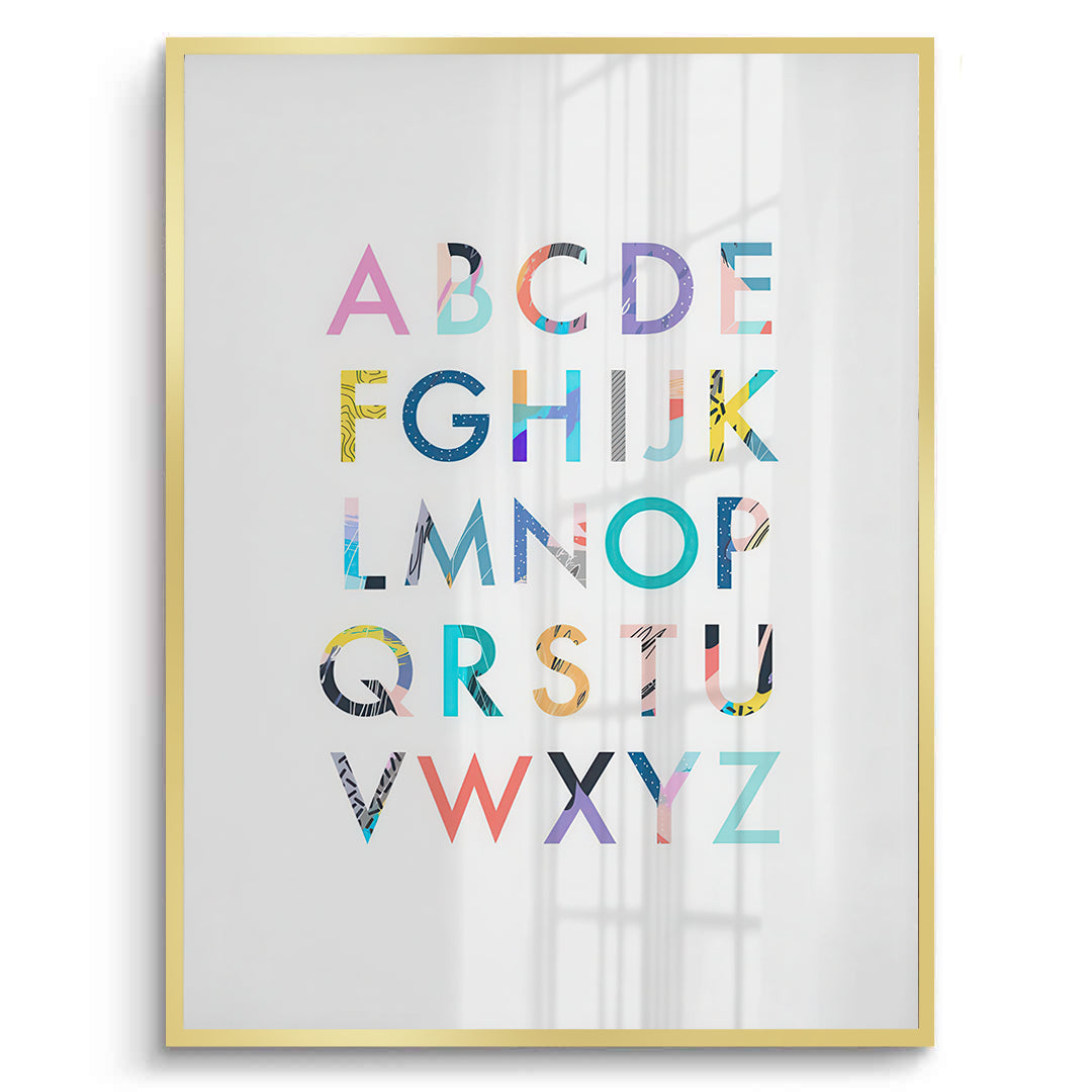2Colorful Alphabet - Fine Art