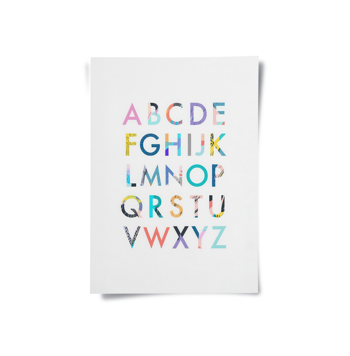 2Colorful Alphabet - Poster
