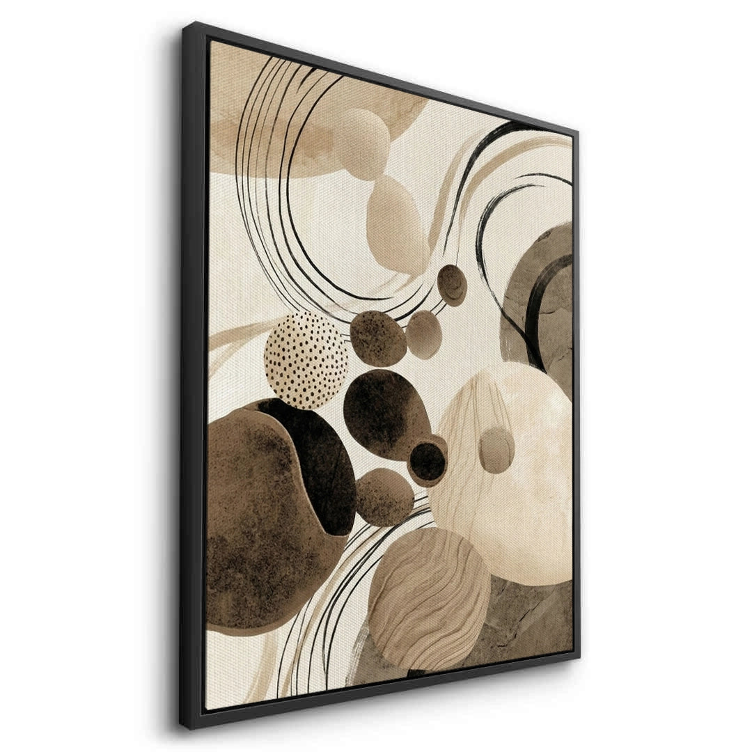 2Contemporary Abstract Earth Tone - Canvas