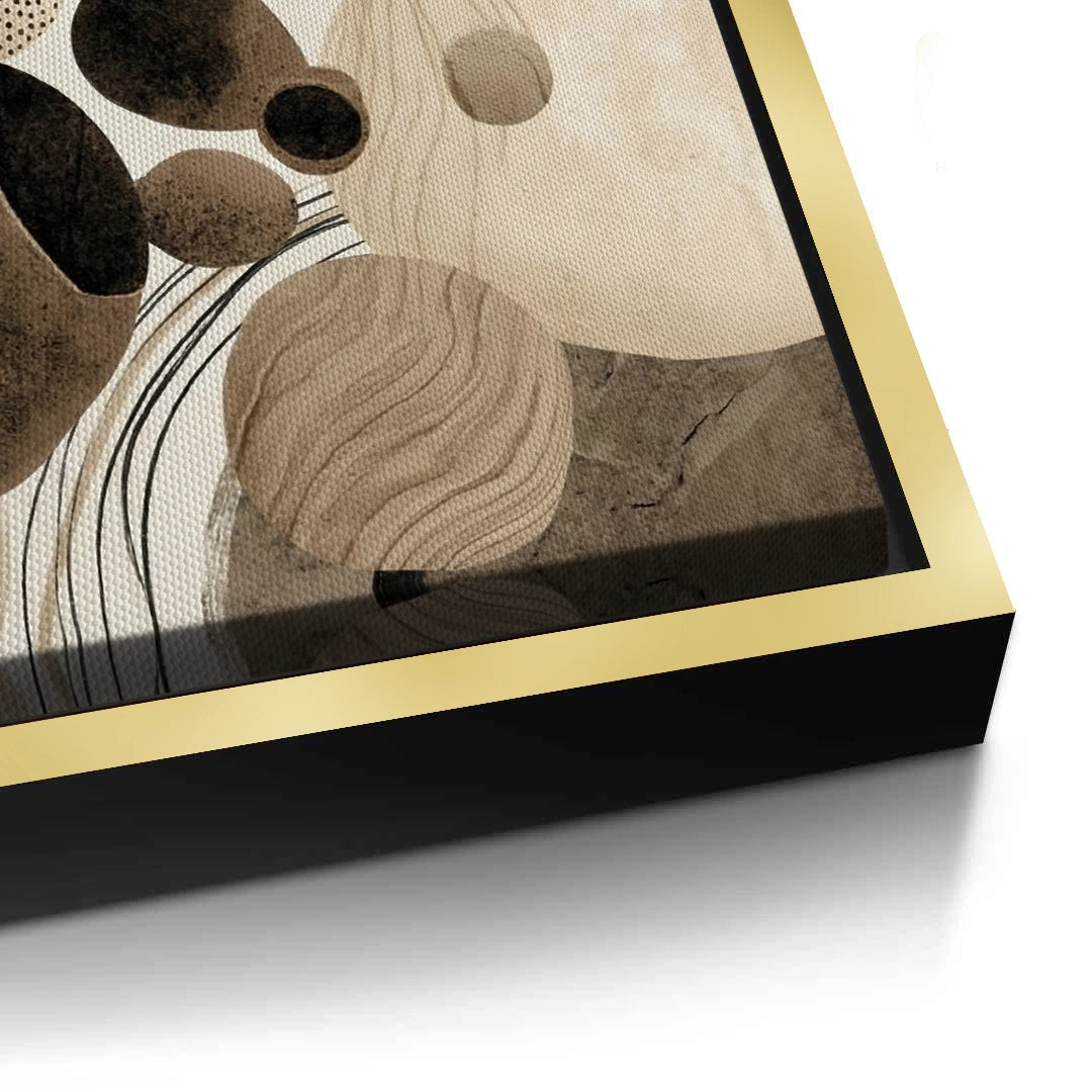 2Contemporary Abstract Earth Tone - Canvas