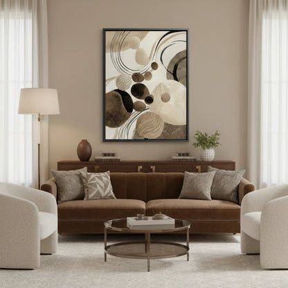 Contemporary Abstract Earth Tone - Canvas