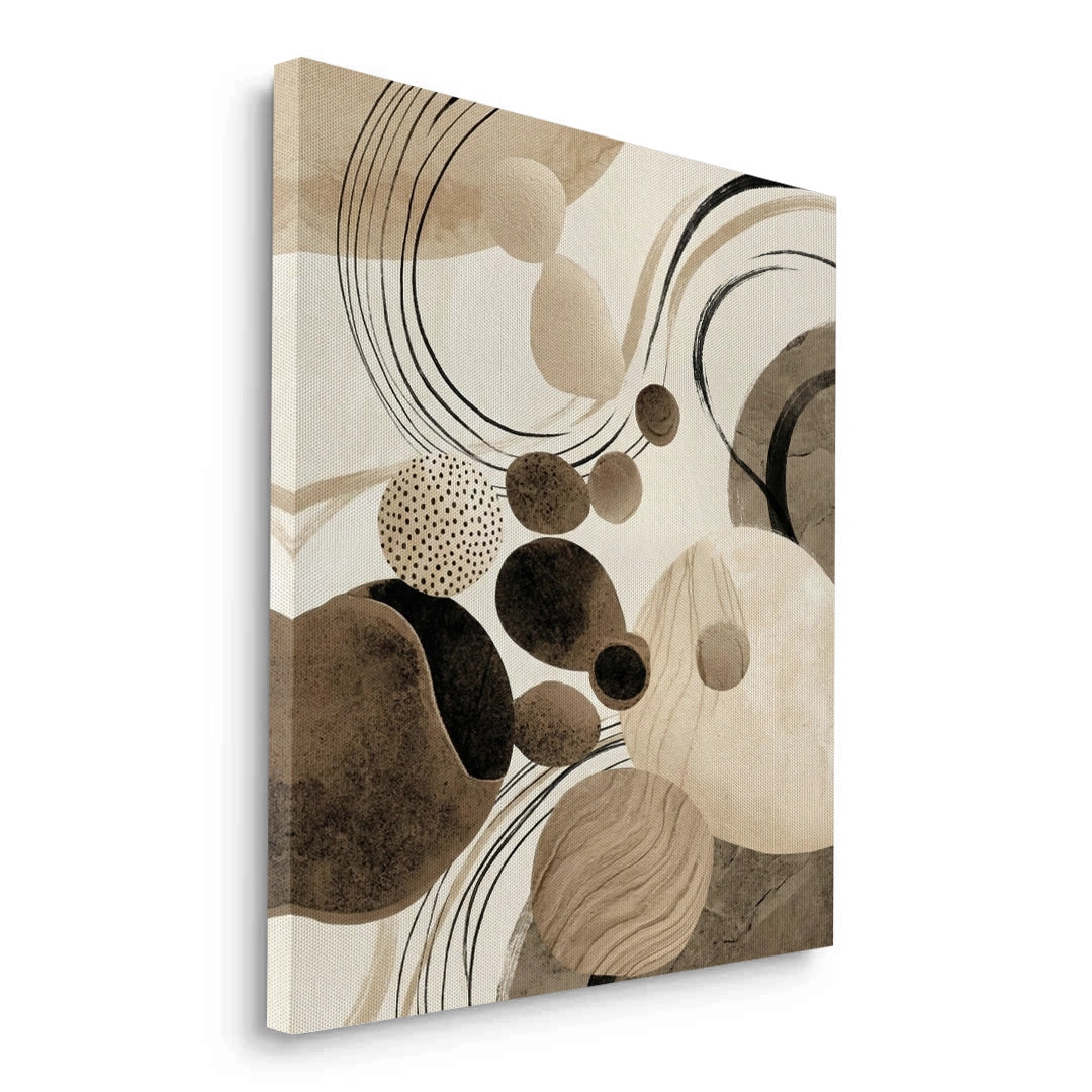2Contemporary Abstract Earth Tone - Canvas