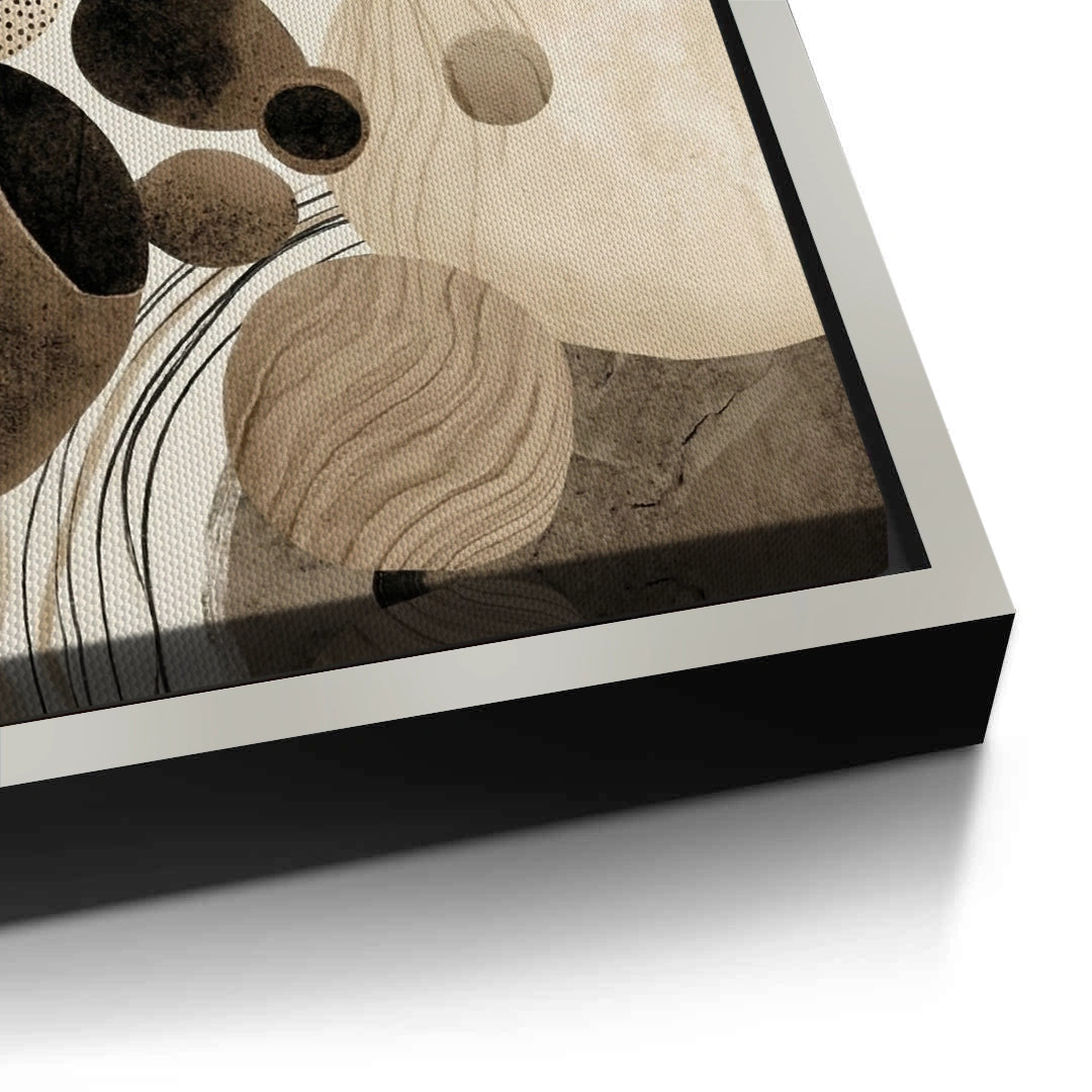 2Contemporary Abstract Earth Tone - Canvas