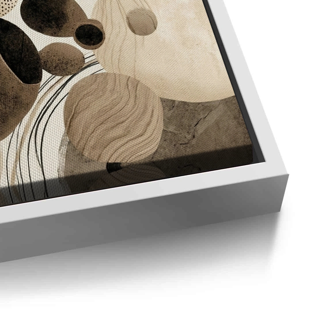 2Contemporary Abstract Earth Tone - Canvas