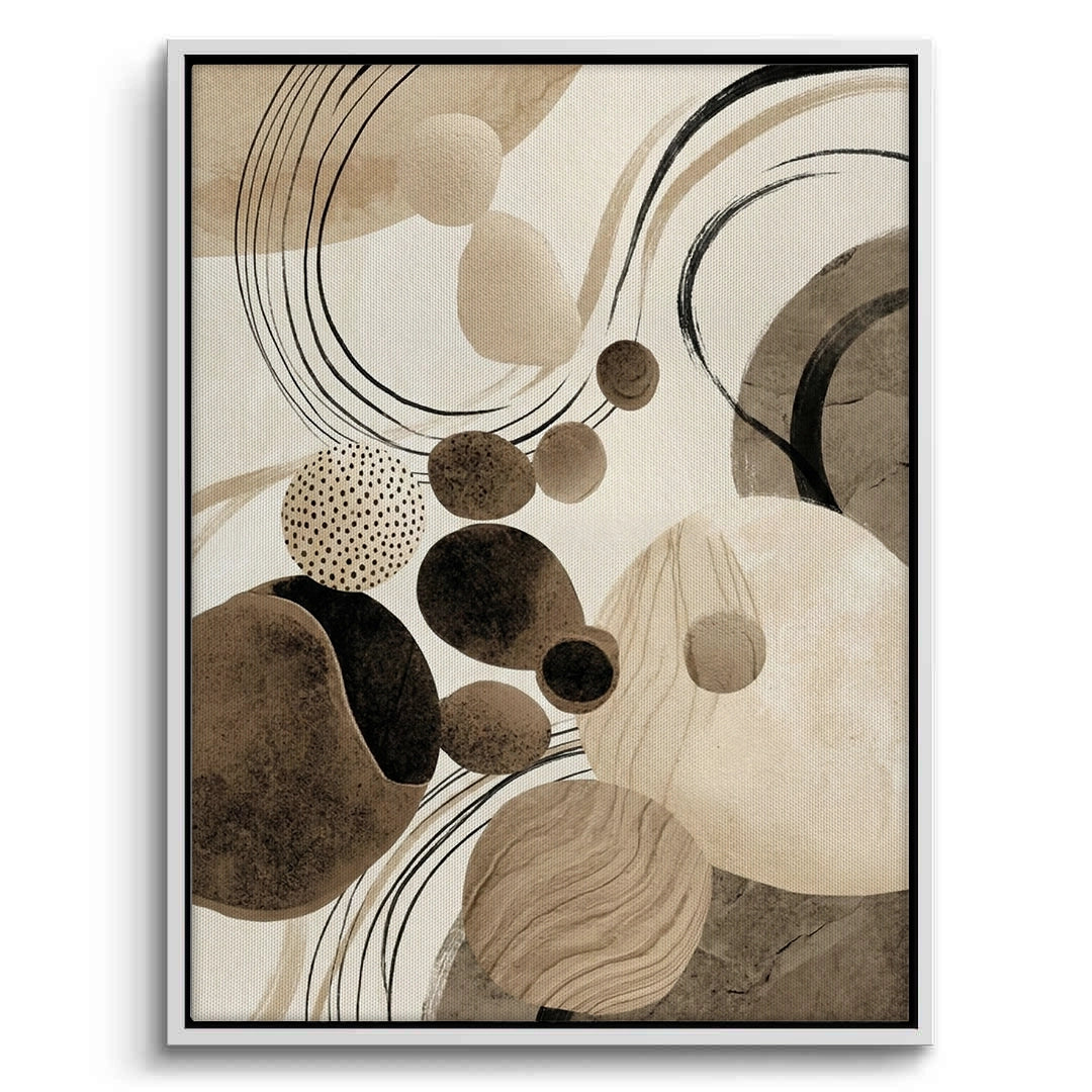 2Contemporary Abstract Earth Tone - Canvas