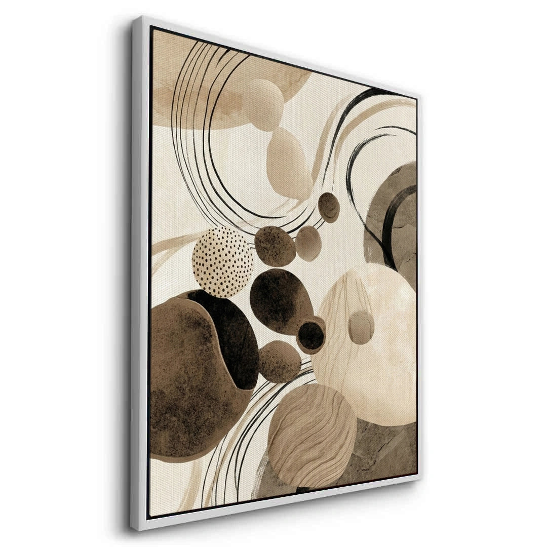 2Contemporary Abstract Earth Tone - Canvas