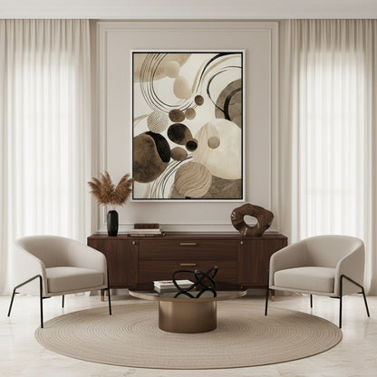 Contemporary Abstract Earth Tone - Canvas