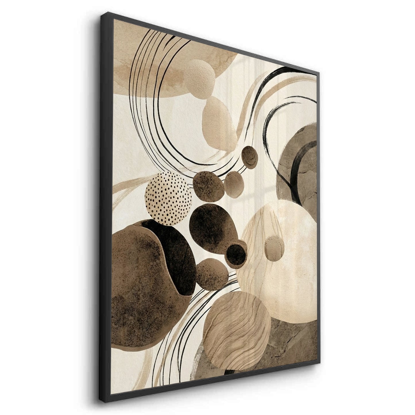 2Contemporary Abstract Earth Tone - Fine Art