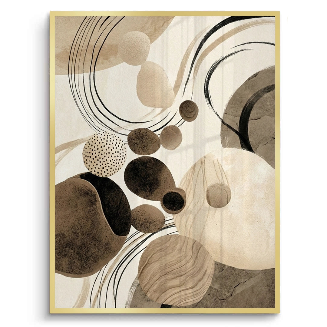 2Contemporary Abstract Earth Tone - Fine Art