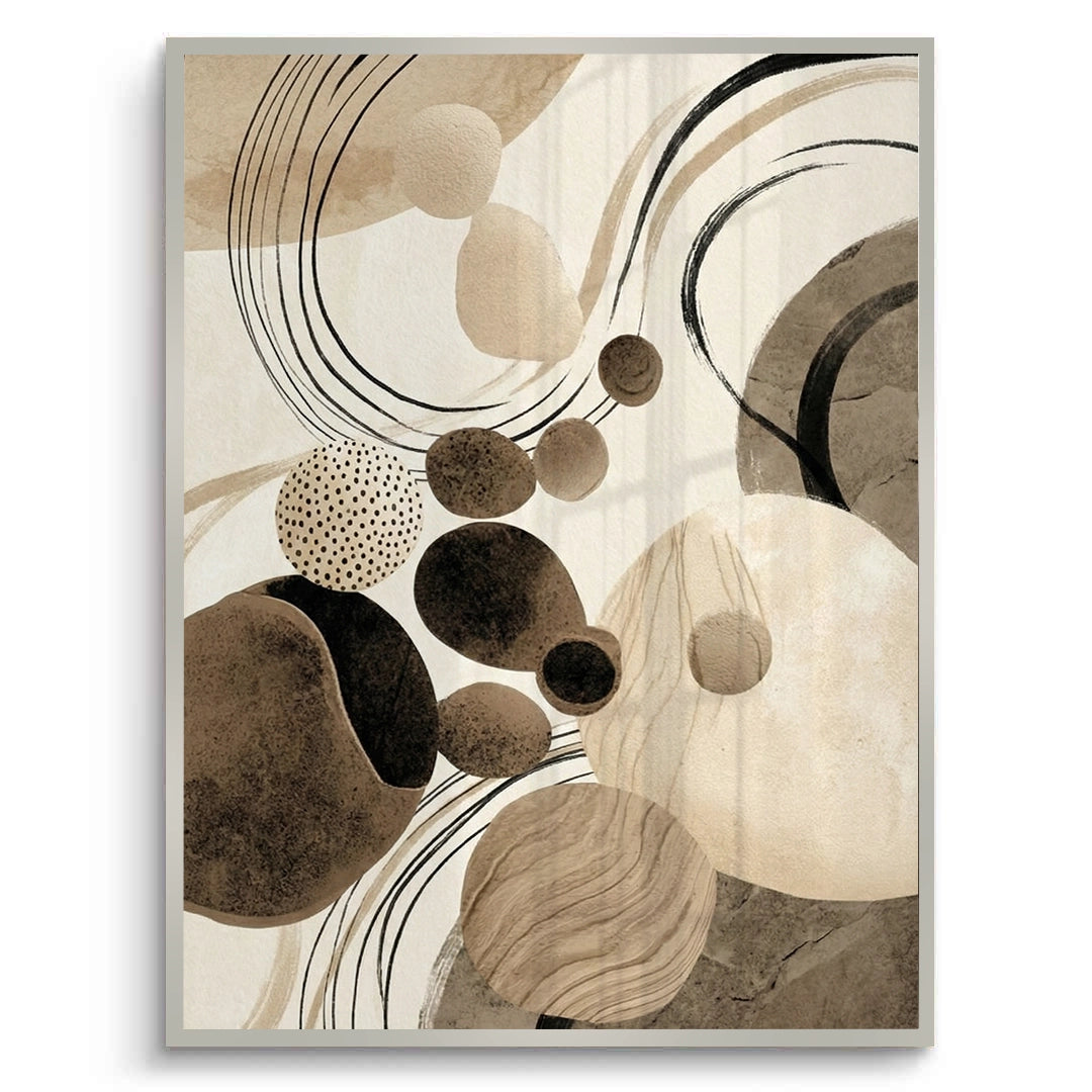 2Contemporary Abstract Earth Tone - Fine Art