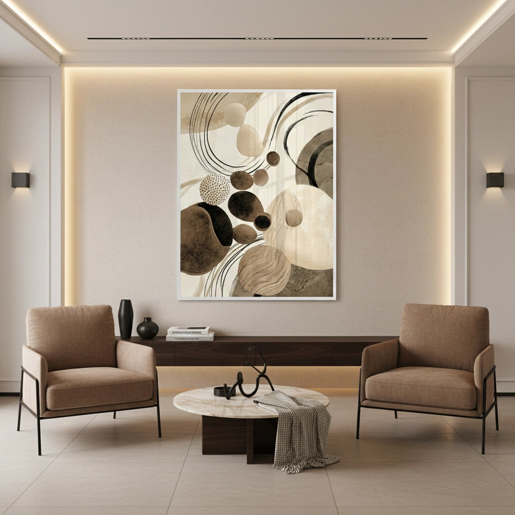 Contemporary Abstract Earth Tone - Fine Art