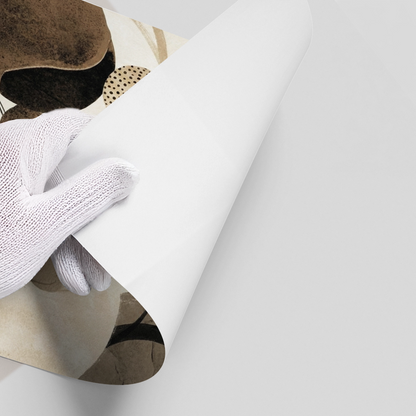 Contemporary Abstract Earth Tone - Poster