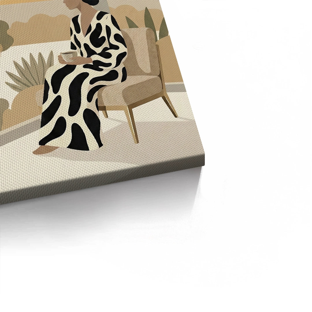 2Contemporary Abstract Woman - Canvas