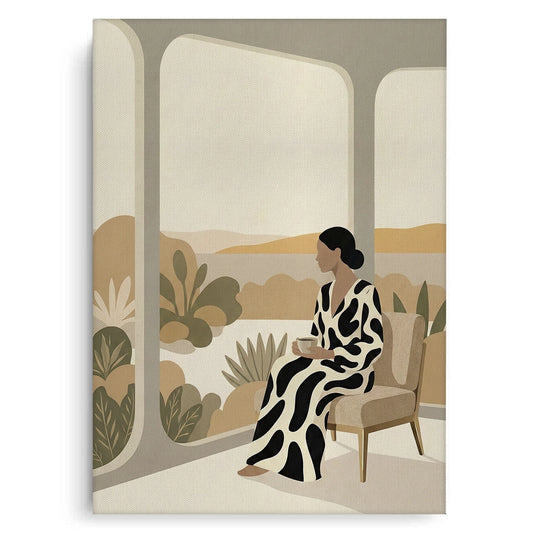 Contemporary Abstract Woman - Canvas