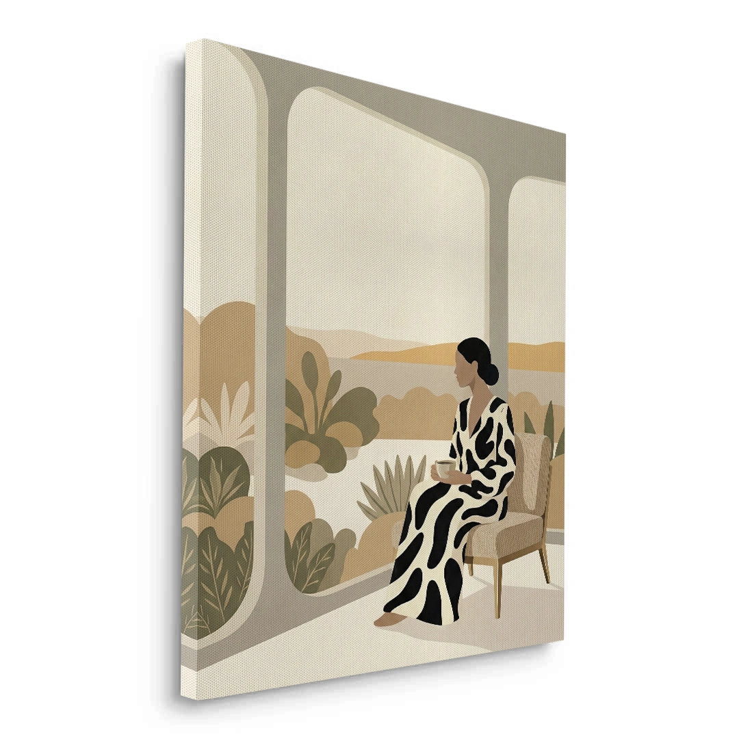 2Contemporary Abstract Woman - Canvas