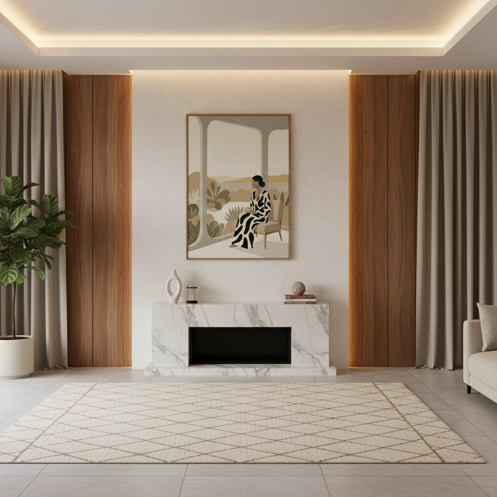 2Contemporary Abstract Woman - Canvas