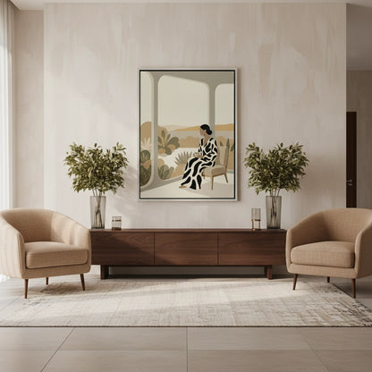 Contemporary Abstract Woman - Canvas