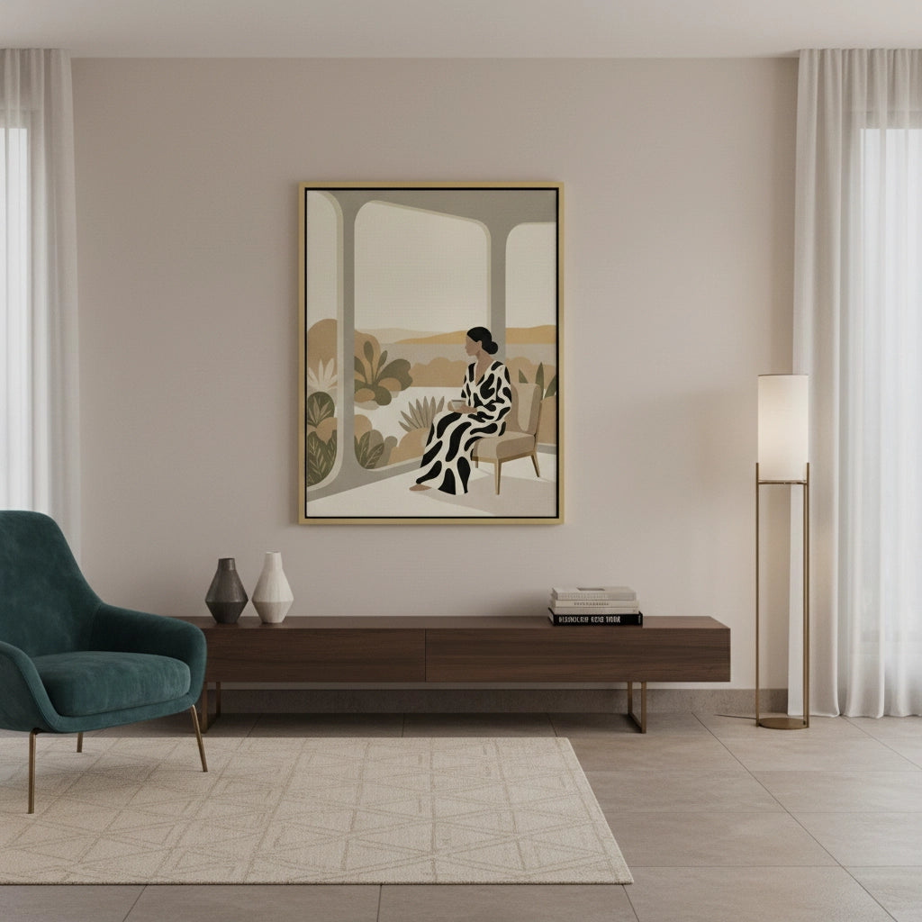 2Contemporary Abstract Woman - Canvas