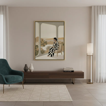 Contemporary Abstract Woman - Canvas