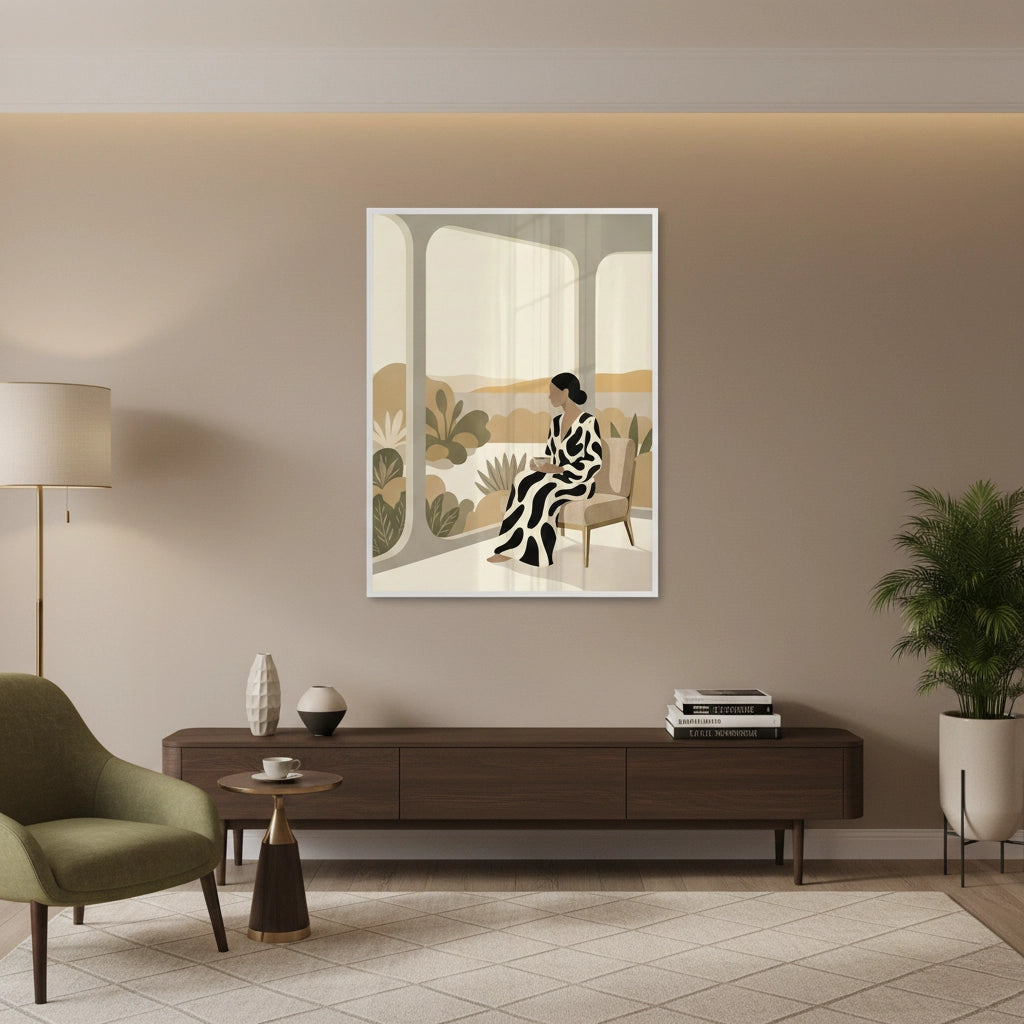 Contemporary Abstract Woman - Fine Art
