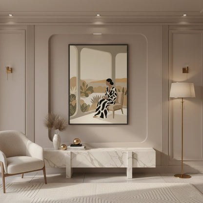 Contemporary Abstract Woman - Fine Art