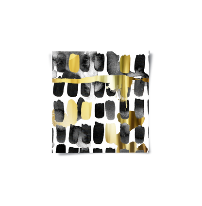 Contemporary Black and Gold - Poster