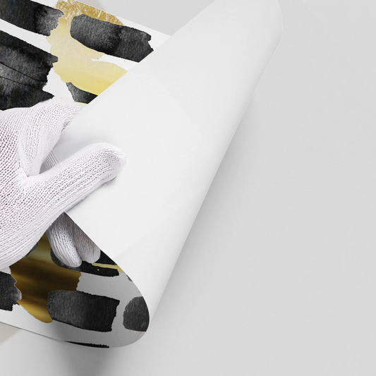 Contemporary Black and Gold - Poster