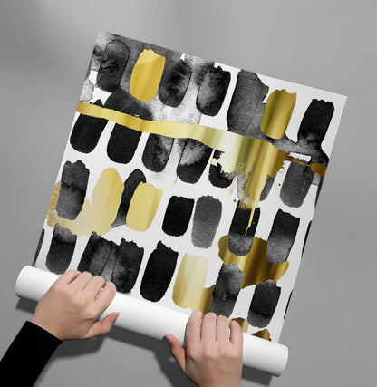 Contemporary Black and Gold - Poster