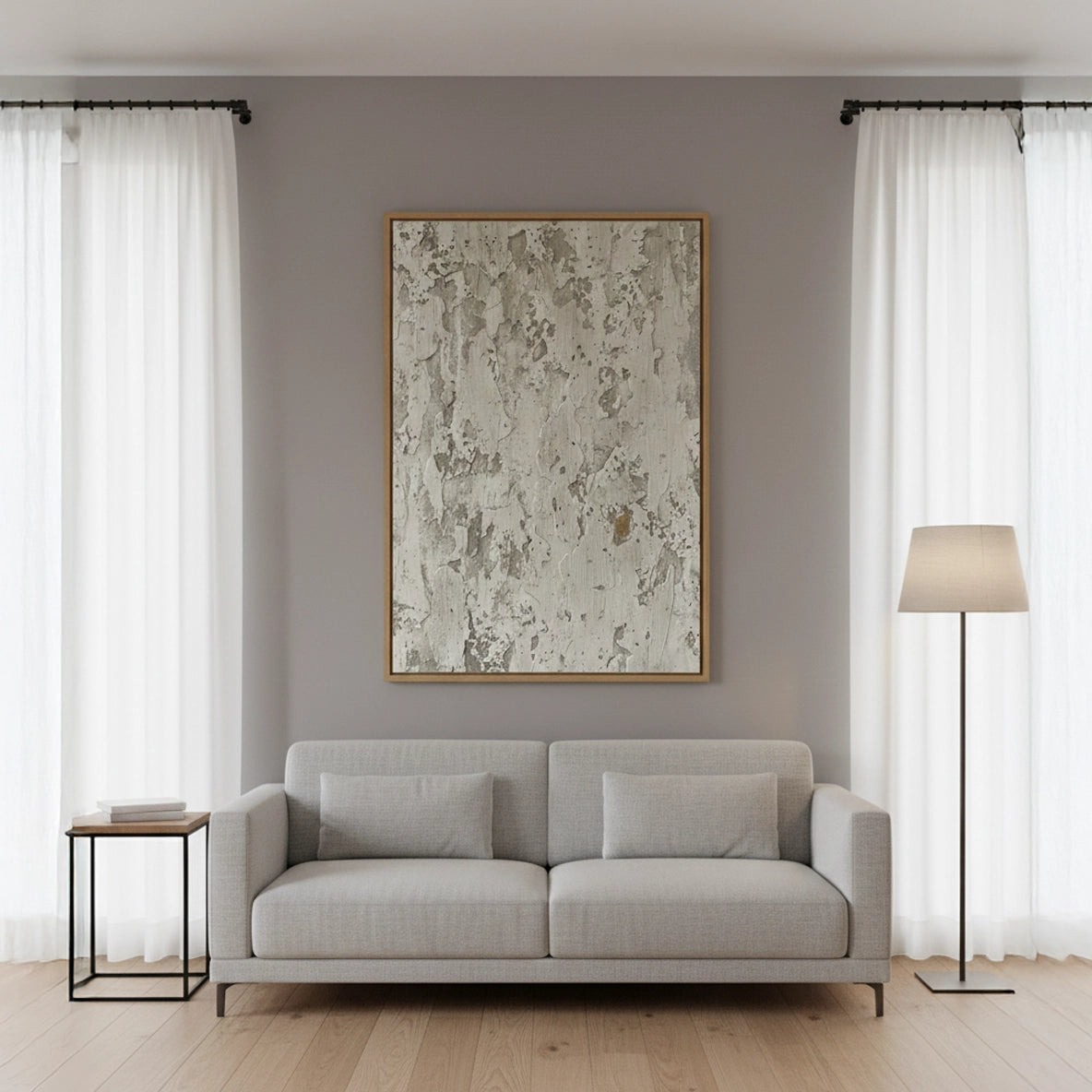 2Contemporary Brutalist Plaster Painting #CBPL550