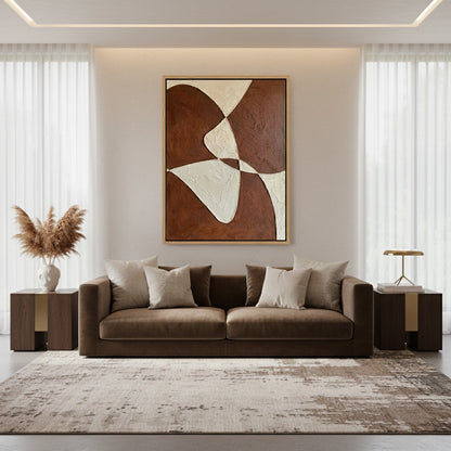 Contemporary Clay Curve Painting #CCLC550