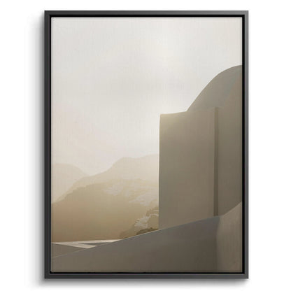 Contemporary Desert Structure - Canvas