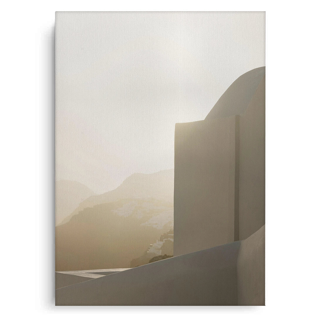 2Contemporary Desert Structure - Canvas