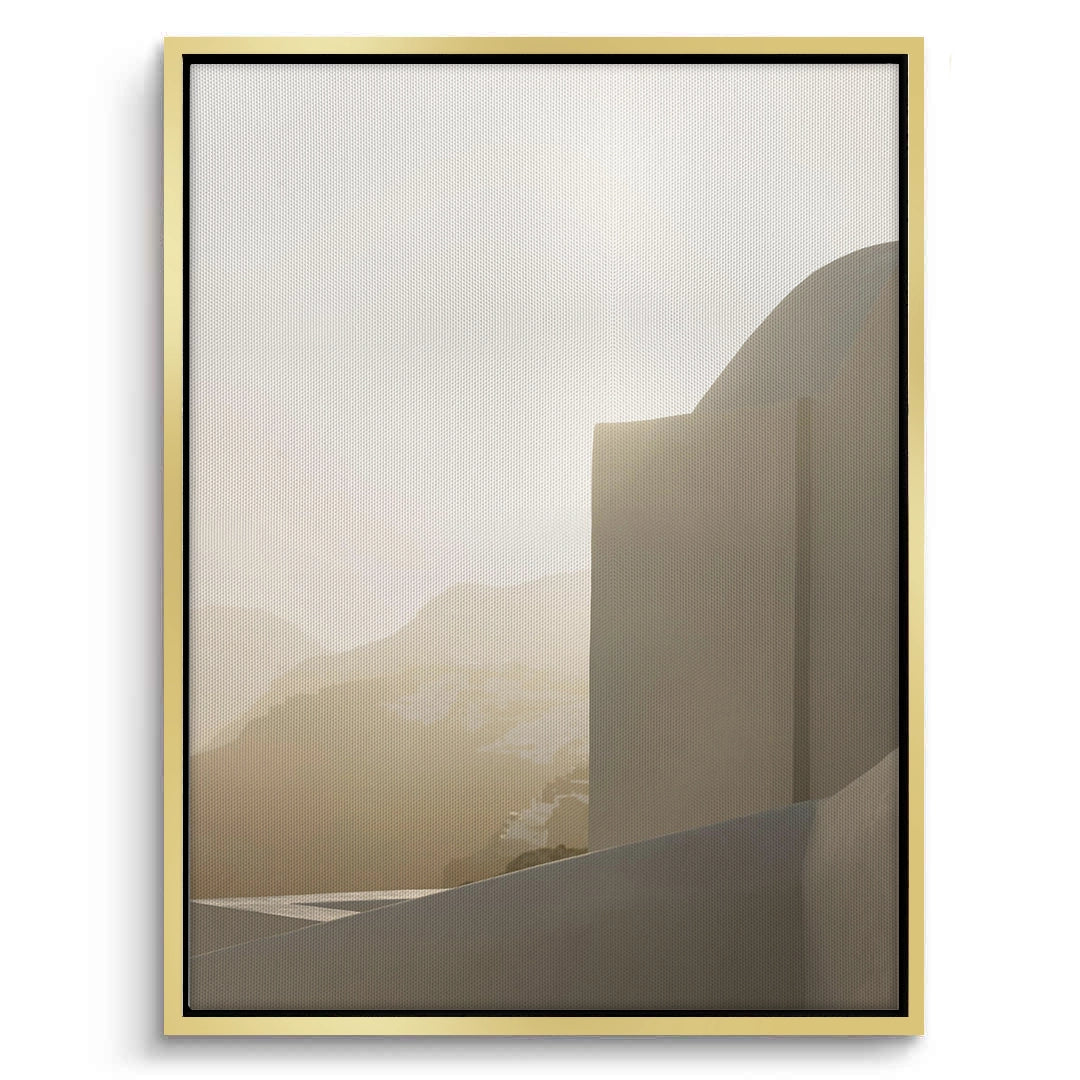 2Contemporary Desert Structure - Canvas