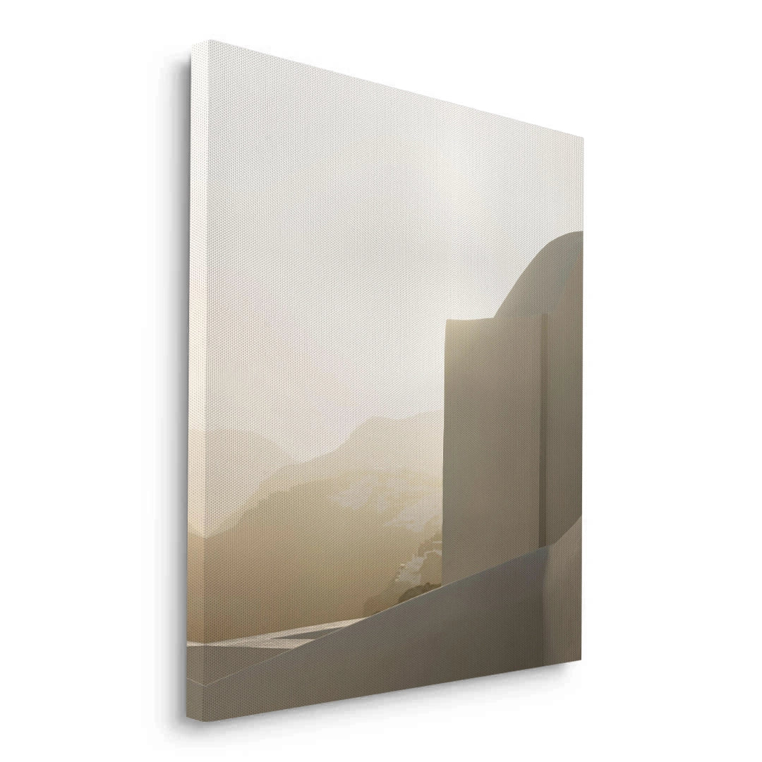 2Contemporary Desert Structure - Canvas