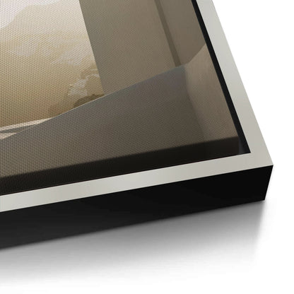 Contemporary Desert Structure - Canvas