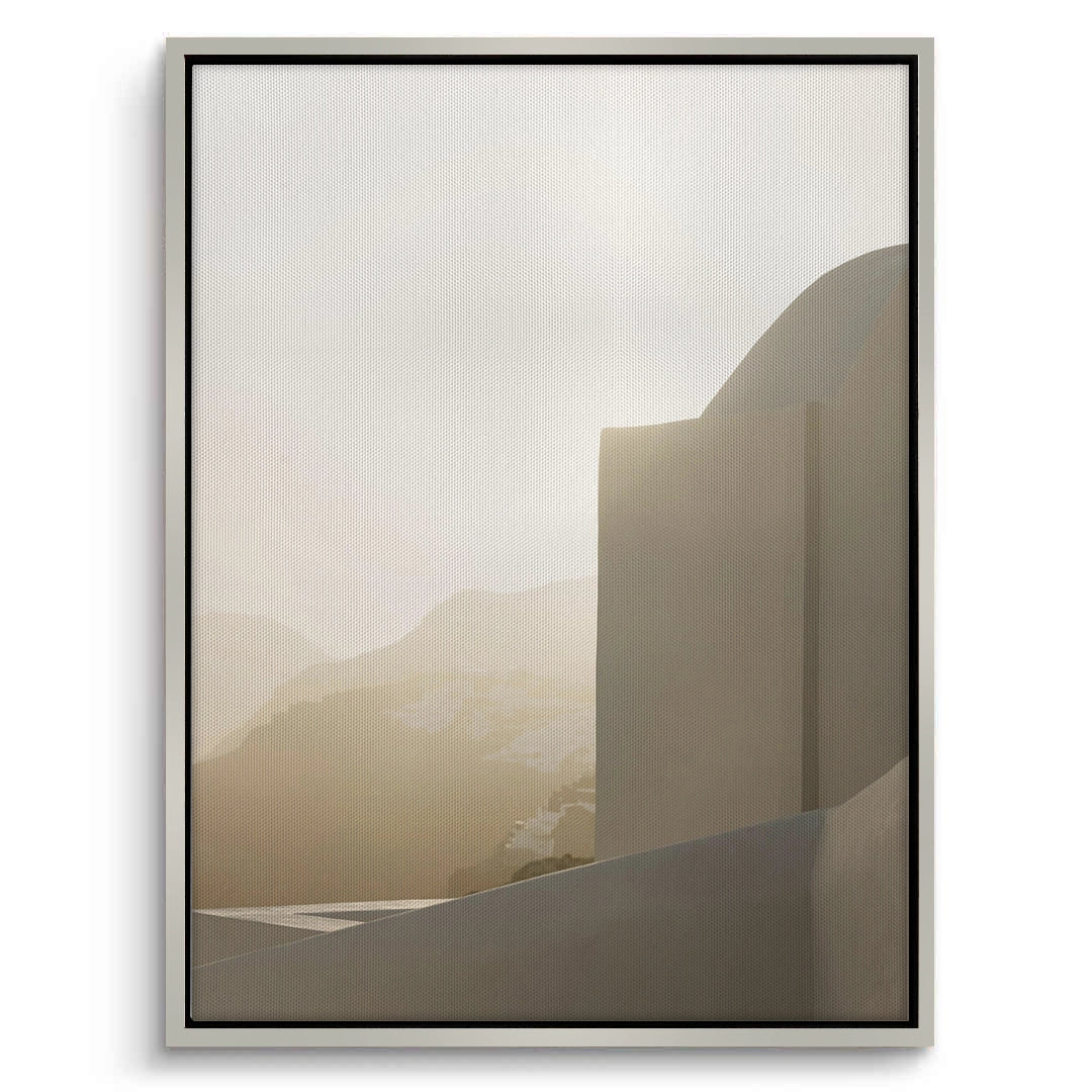 2Contemporary Desert Structure - Canvas
