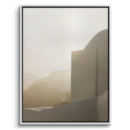 Contemporary Desert Structure - Canvas