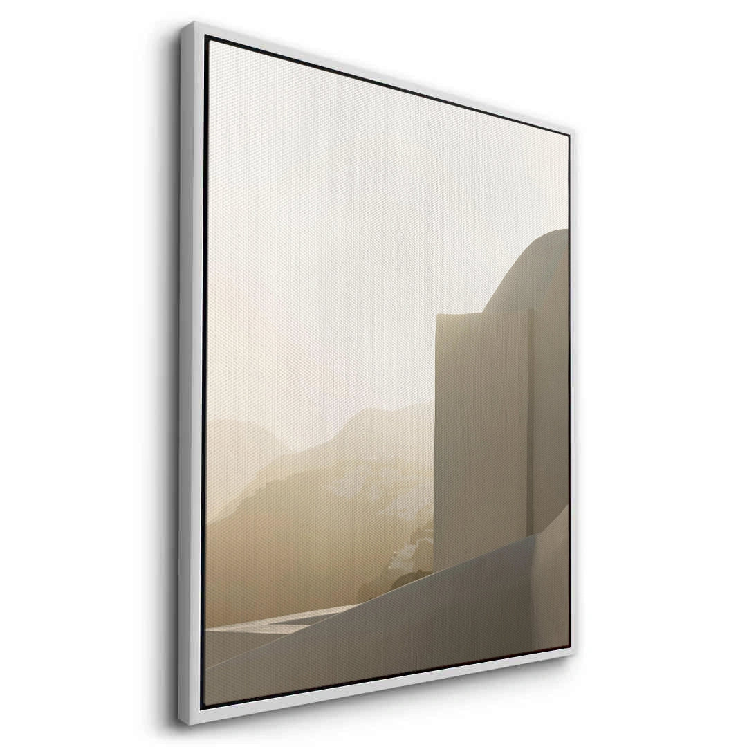 2Contemporary Desert Structure - Canvas