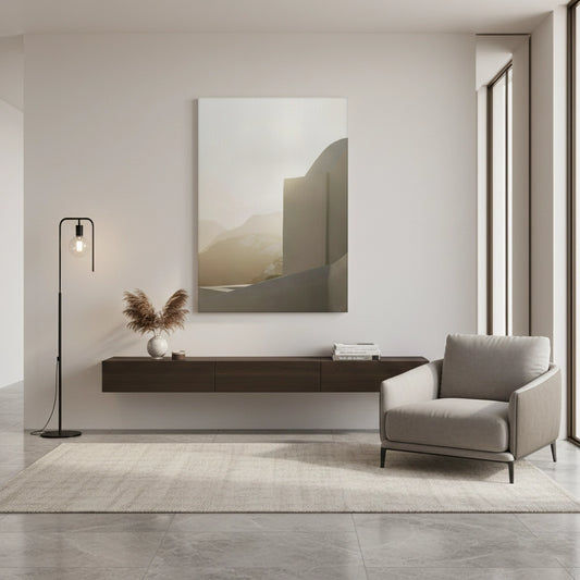 Contemporary Desert Structure - Canvas