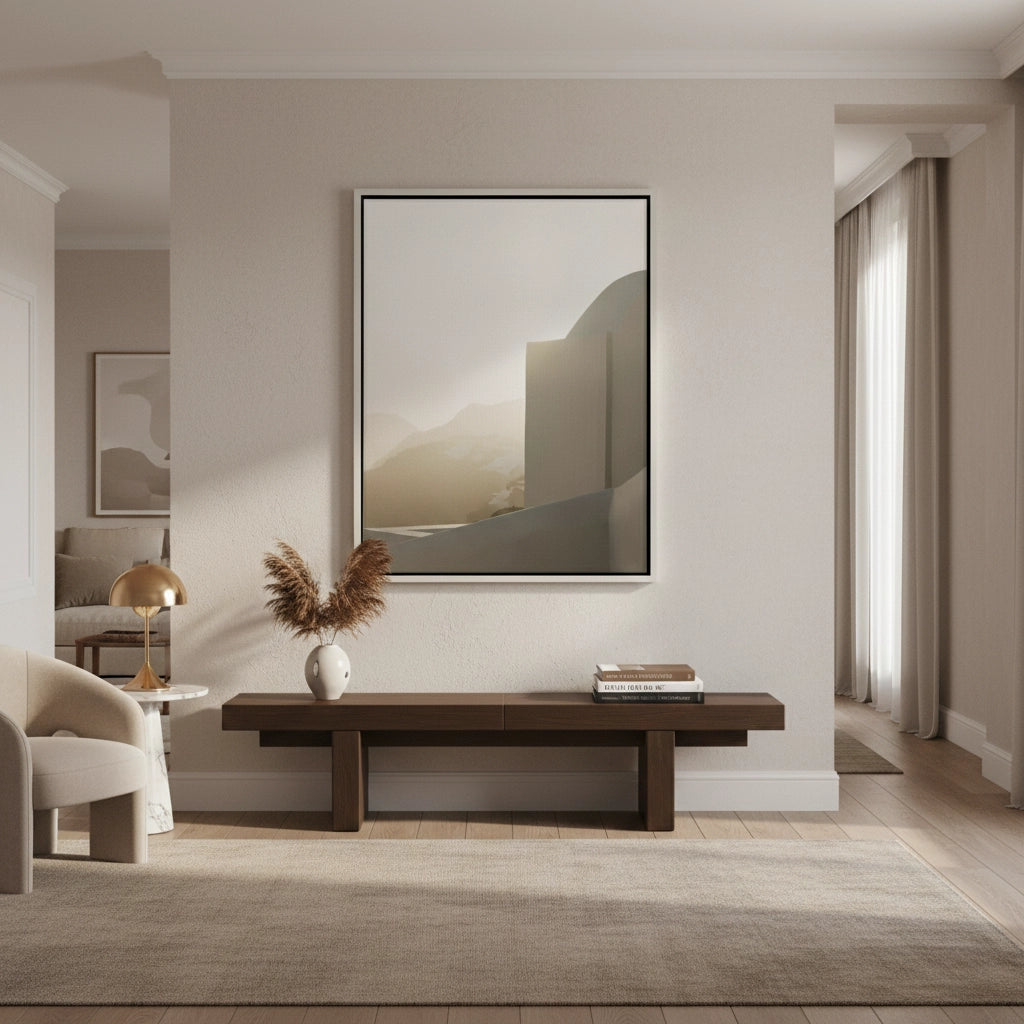 2Contemporary Desert Structure - Canvas