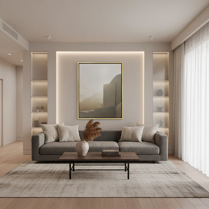 Contemporary Desert Structure - Canvas