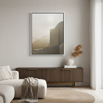 Contemporary Desert Structure - Canvas