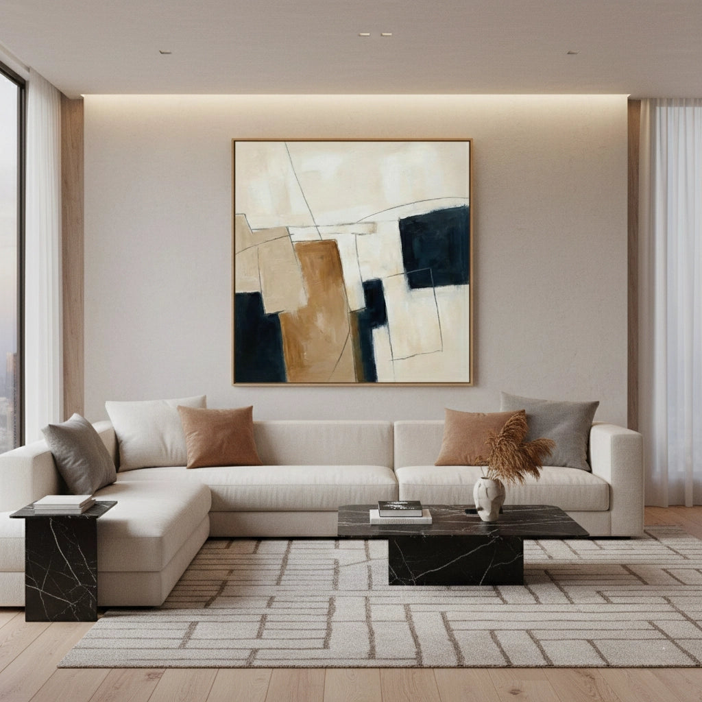 2Contemporary Earthy Composition Painting #CECO440